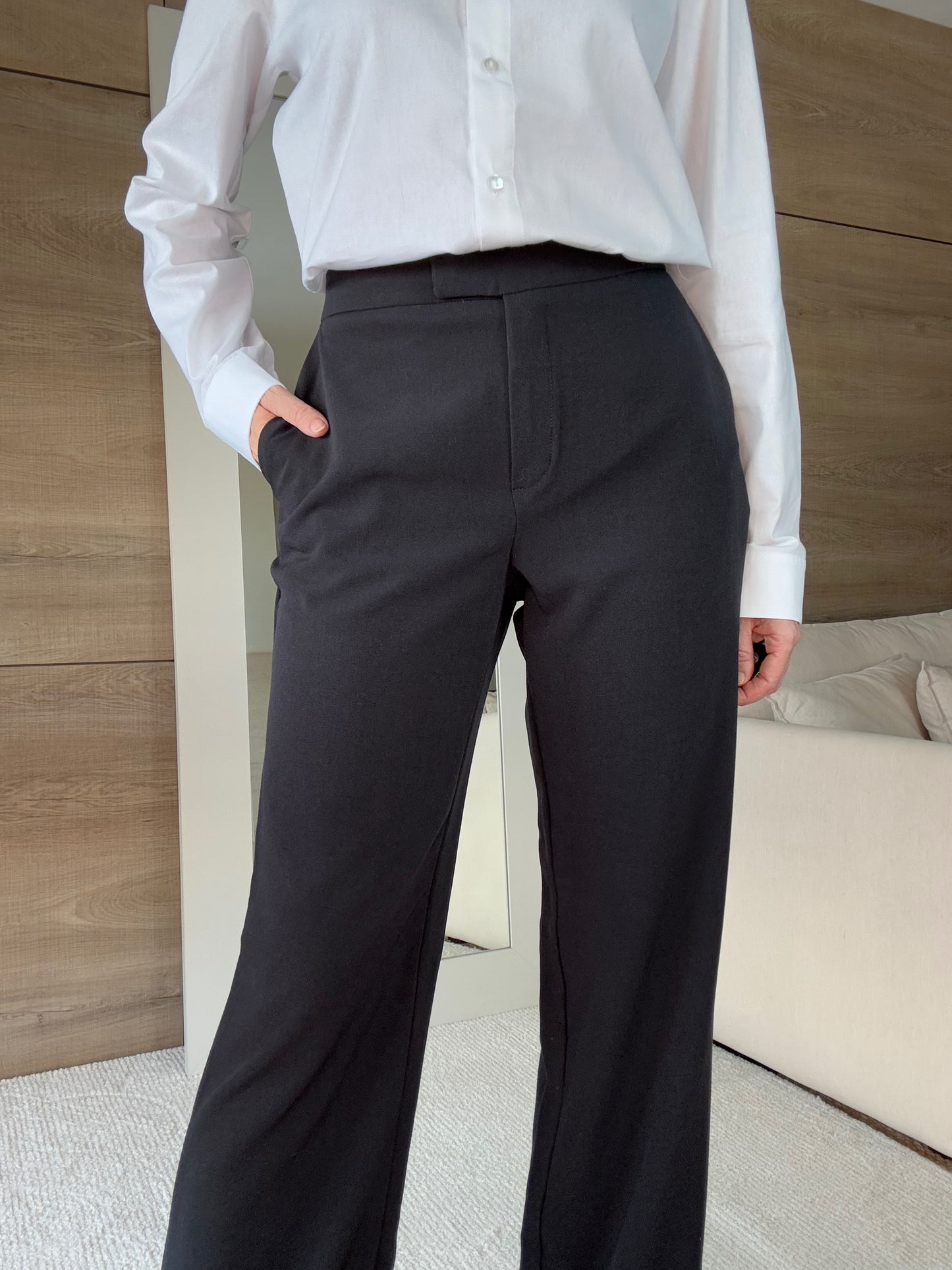 Calça alfaiataria wide longa